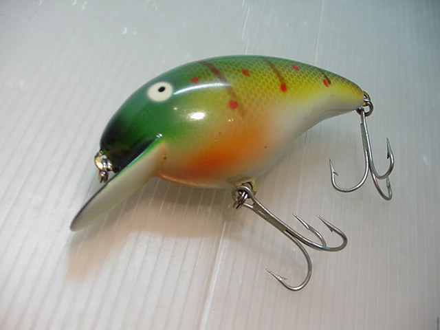 美しいビッグクランク★HEDDON オールド ヘドン ビッグヘッド/SUN/バルサ50