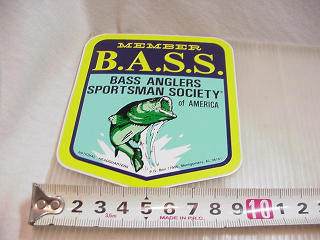非売品！レギュラーサイズ メンバーズオンリー★B.A.S.S/ビーエーエスエス/メンバーステッカー/