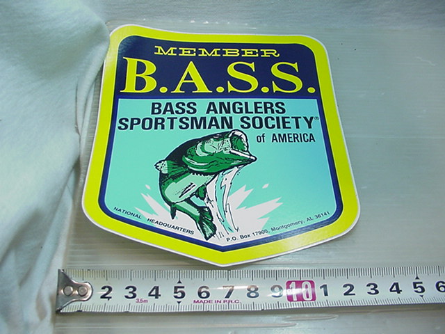 希少！非売品 大判！特大★B.A.S.S/ステッカー/メンバーオンリー/XLサイズ