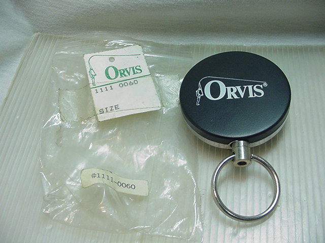 新品★ORVIS オービス ピンオンリール/黒/大サイズ/ネット