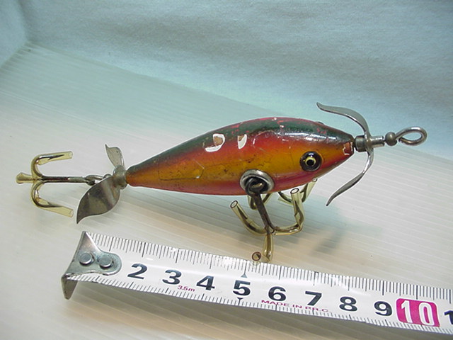 ★ＨＥＤＤＯＮ DOWAGIAC MINOW #100/RE/25g/1910年代