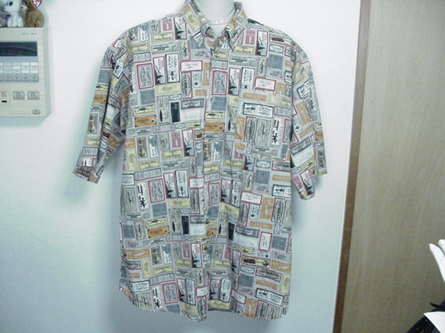 珍品！コロンビア★ビンテージルアーBOXシャツ/USA/XXL/USED