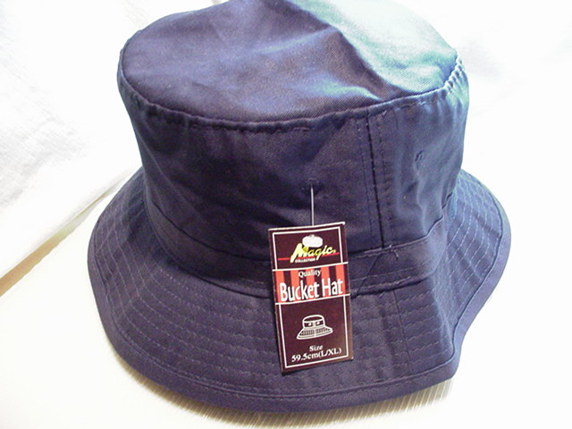 新品 バケットハット★オールドフィッシャーマンハット/NV/紺/L-XL/58.5cm/バケハ