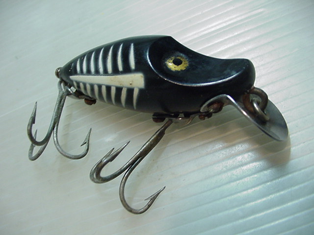 オールド ★HEDDON ヘドン ミジェットリバーラントスプーク/XBW/黒骨