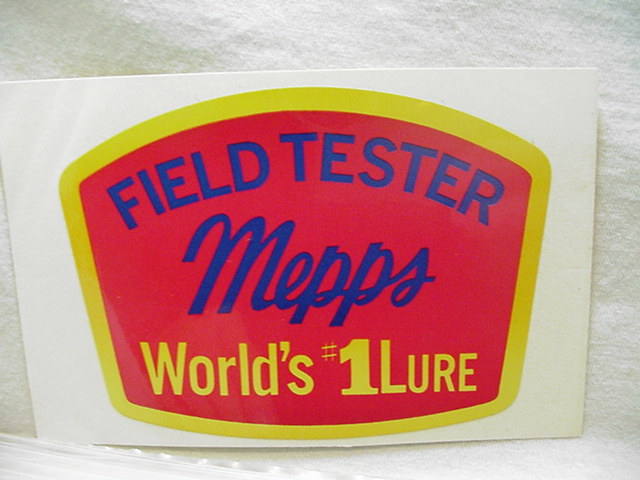 お洒落 mepps★メップスステッカー/フィールドテスター/トラウト